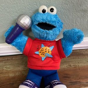 Let's Rock Singing Cookie Monster.  Sesame Street.  Hasbro